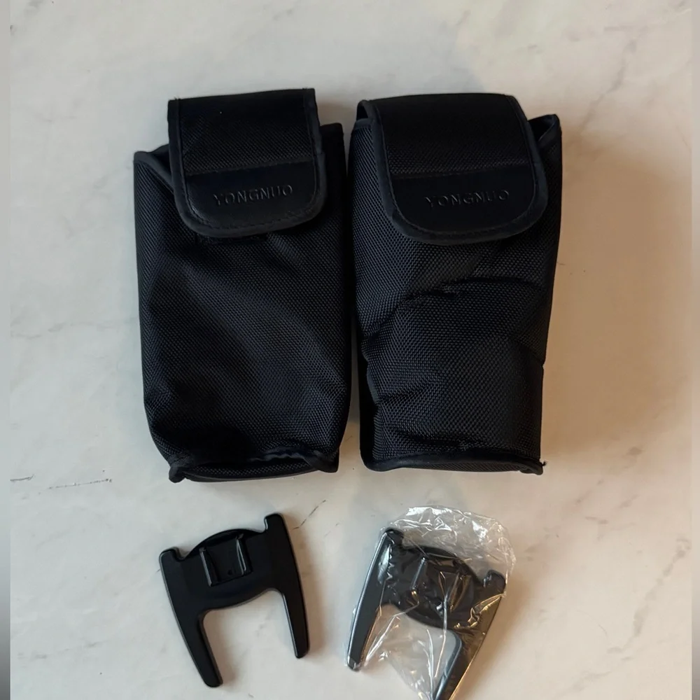 Yongnuo flash cases (TWO) with flash mounts